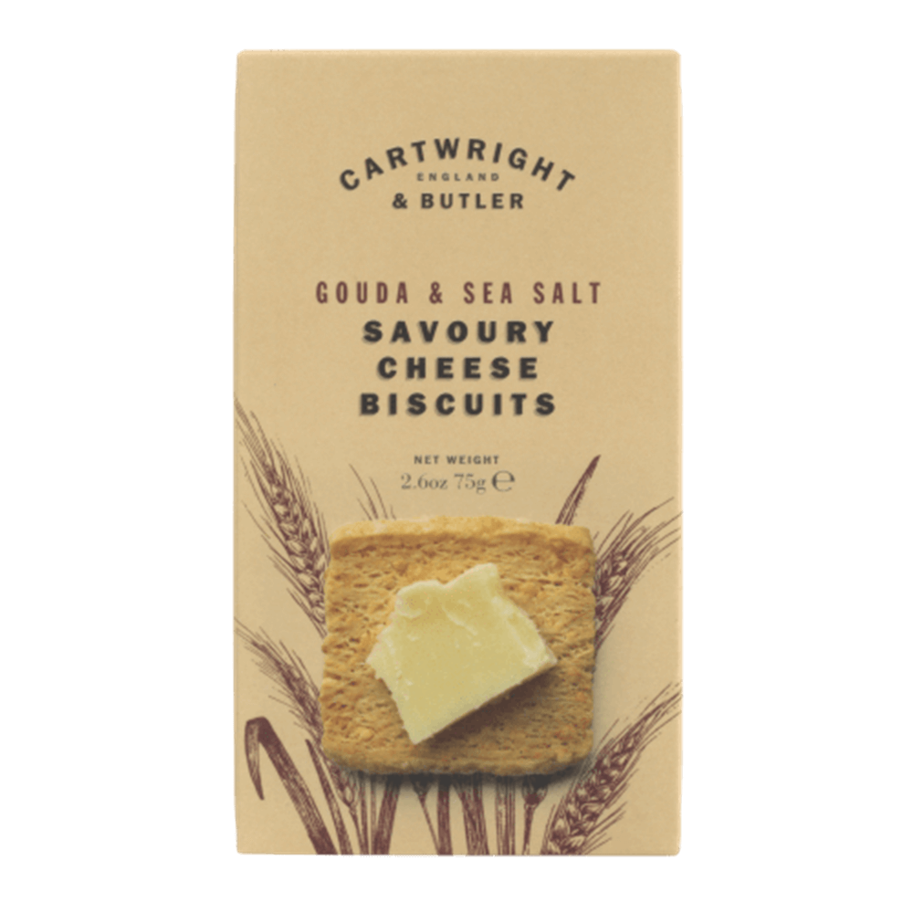 Cartwright & Butler Cheese & Sea Salt Savoury Biscuits 75G